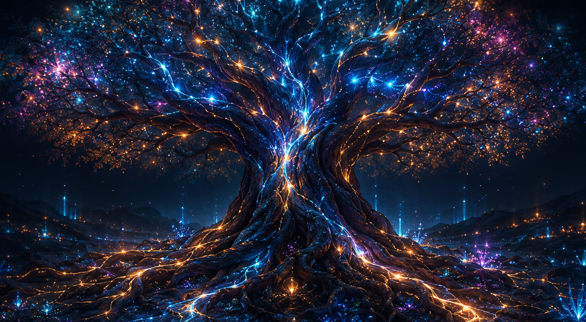 Living tree held in open hands